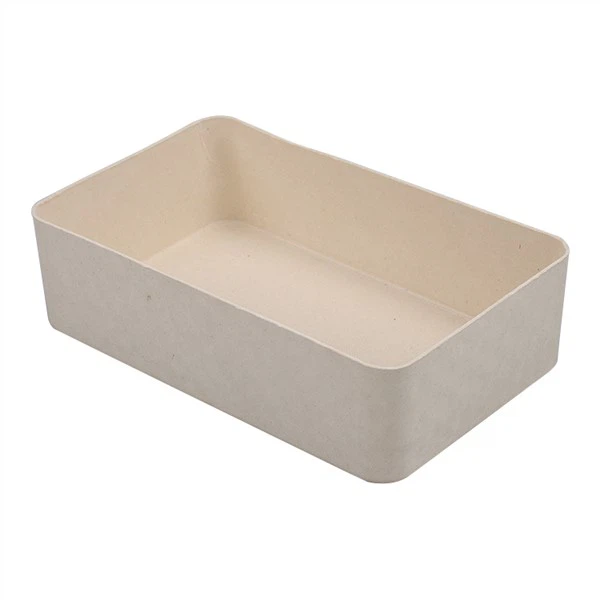 Grøn støbt papirmasseemballage